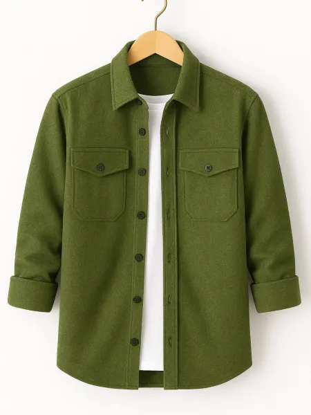 Haki Sade Oduncu Gömleği