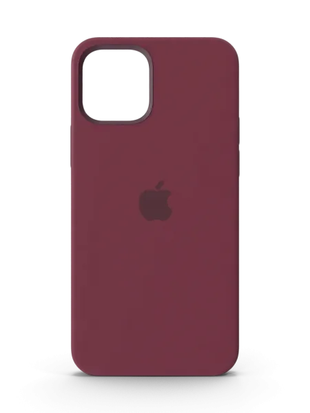 iPhone 12 Silicone Case with MagSafe Plum