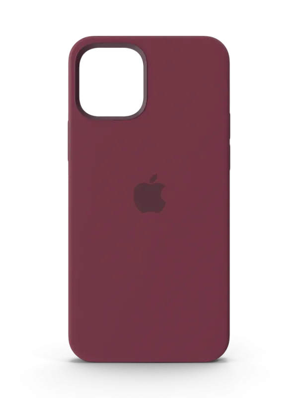 iPhone 12 Silicone Case with MagSafe Plum