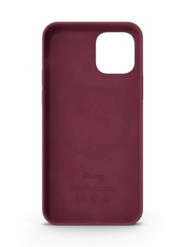 iPhone 12 Silicone Case with MagSafe Plum